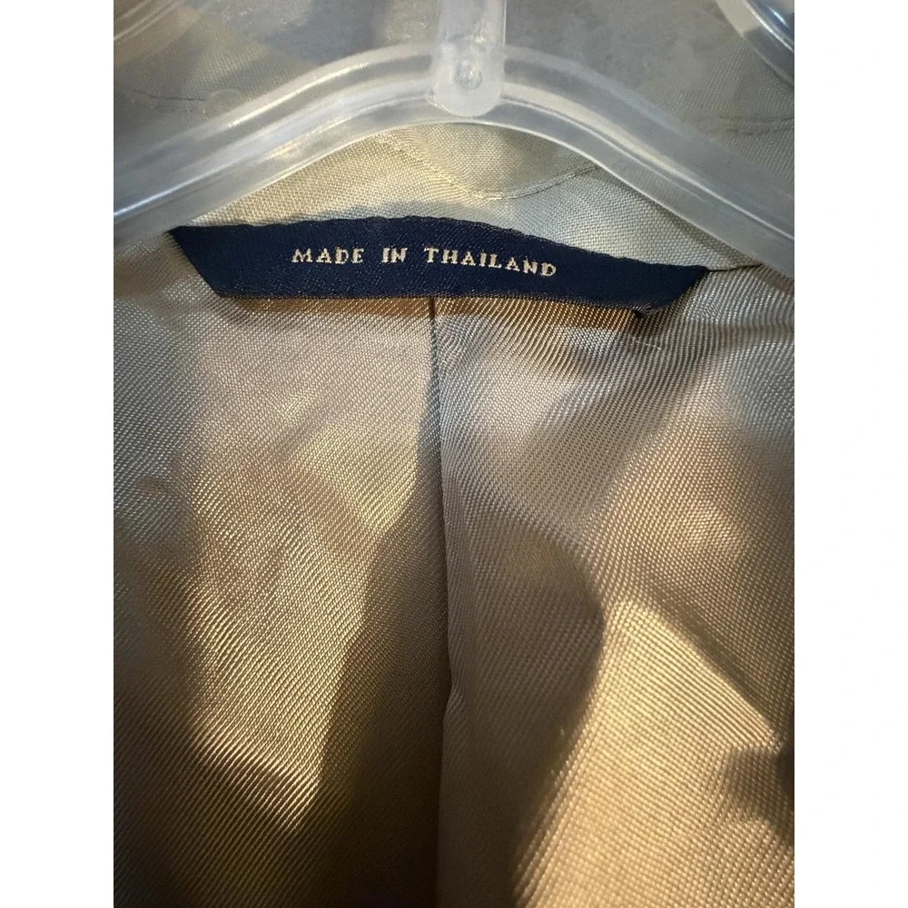 Brooks Brothers Suit Jacket Mens 42L Beige Cotton Brookscool Poplin Formal